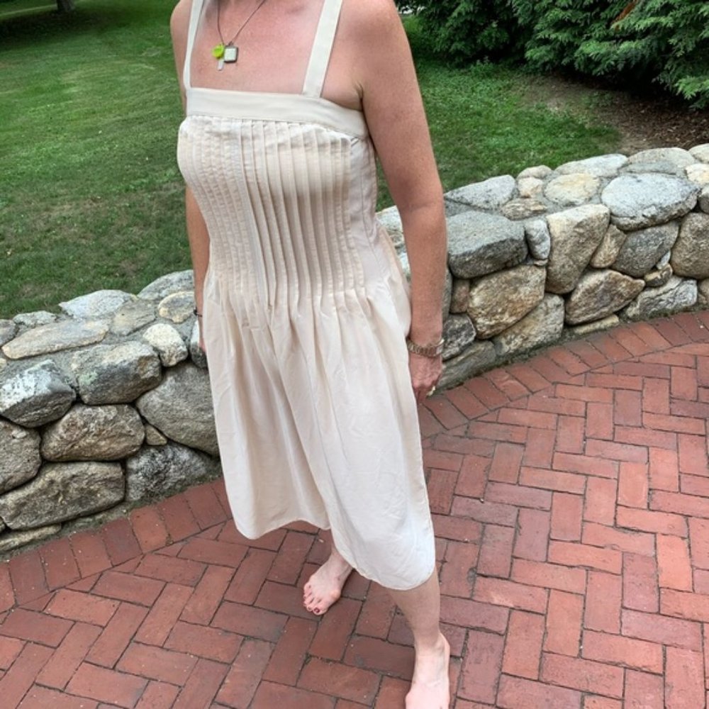 Silk Tibi soft nude color jumpsuit